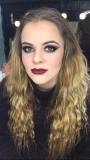 Grace really suits winter colours on her eyes and lips