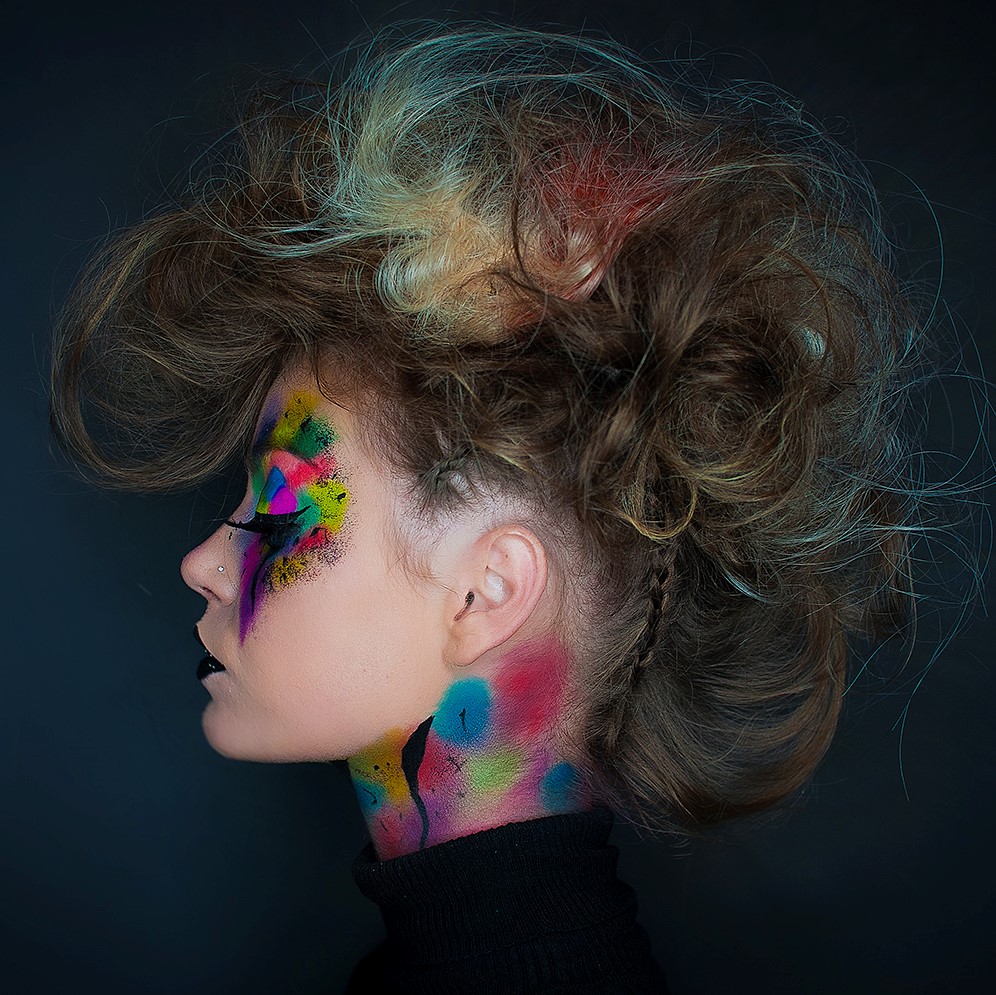 Colourful makeup