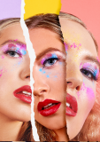 Creative beauty look created for the  front cover of British Editorial magazine
