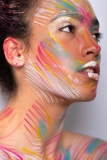 Paint inspired makeup