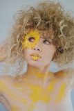 Flower petals and lip drips