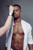 Shoot prep on Strictly Come Dancing Pro dancer Johannes Radebe