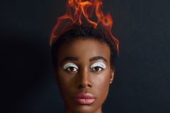 Girl on fire as published in British Editorial magazine