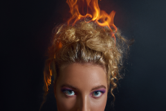 Girl on fire as published in British Editorial magazine