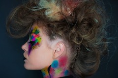 Colourful makeup