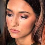 Bronzed bridal makeup