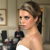 Glam makeup and chic bridal hair