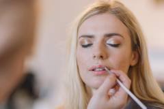 Soft peach makeup perfect for bridal inspiration