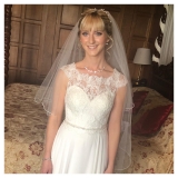 Beautiful natural bridal makeup on bride Vicky at Rushpool Hall