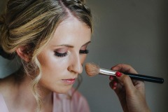 Bridemaid makeup in soft pretty pinks and nudes.  Taken at Wynyard Hall