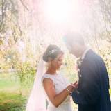 Bride Rachel and her Groom at Wrays Barn, Great Ayton, North Yorkshire. Makeup by Gemma Rimmington.