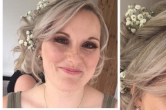 Beautiful natural bridal makeup for Bridesmaid Charlotte, getting ready at Osborne Cottage near Danby. Hair by Dream Hairstyling and Beauty. Makeup by Gemma Rimmington.