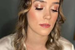 Dewy makeup for this pretty bridesmaid