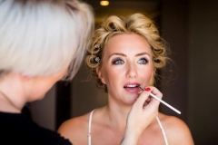 Bridal preparation on stunning bride Layla on her wedding morning at York Marriott Hotel