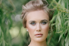 Dewy boho bridal makeup for British Bride Magazine