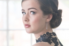 Pretty makeup on prom girl which looks timeless and perfect makeup inspiration for bridal parties