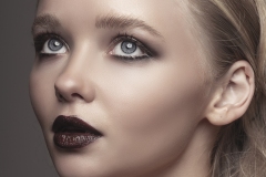 Stunning beauty image showing grungy makeup vibes