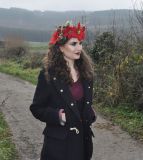 Luna Lily's flower crown shoot (camera phone snap in Guisborough hills on location)