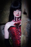 Close up of gothic SFX photoshoot
