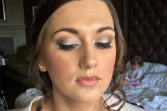 Chief Bridesmaid Georgina after hair and makeup