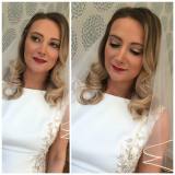 Vintage bridal makeup on bride Gemma