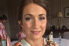 Flawless skin, nude eye shimmer and nude gloss for this natural bride Helen who married at Crathorne Hall near Yarm.