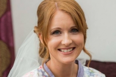 Red head Guisborough bride wearing soft natural bridal makeup