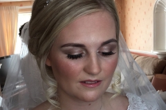 Natural makeup on bride Gemma