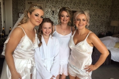 Bride Kirsty looked very glamourous for her wedding at Grinkle Park.