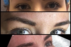 Client wanted a better shape and more defination in her brows. Microblading filled in the gaps and boosted her colour.