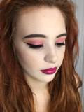 Lottie just finished getting her makeup done in the studio