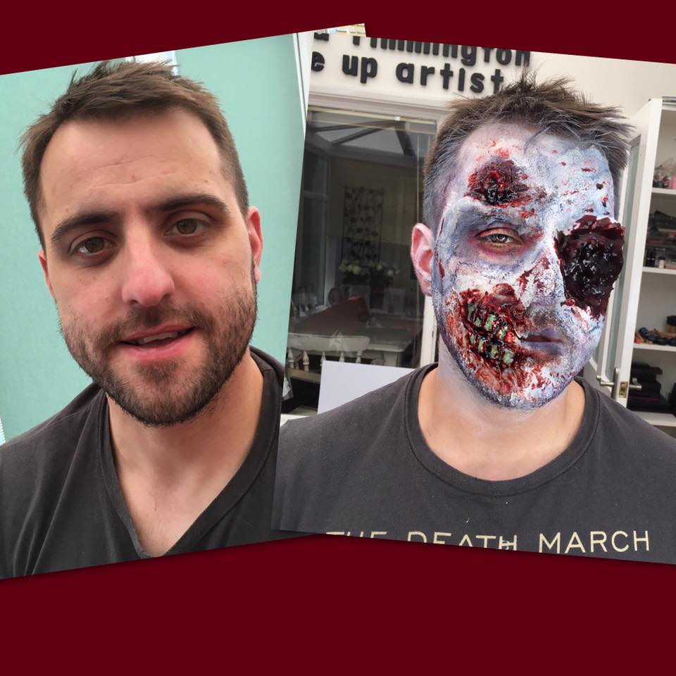 The Walking Dead inspired zombie makeup