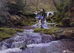 Published image of model Samirah Al-Rubai taken by Tony Robinson at Goathland, North Yorkshire. Makeup by Gemma Rimmington.