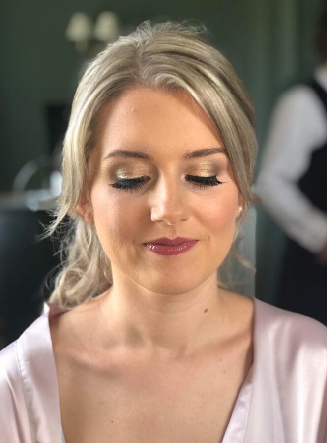 Stunning bridesmaid makeup at The Talbot, Malton