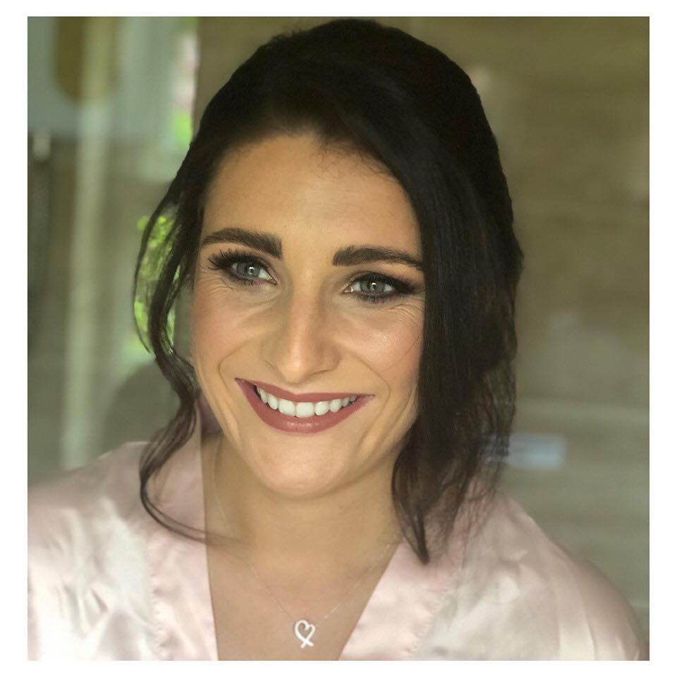 Pretty natural glowing makeup for this bridesmaid's makeup at the wedding at The Treebridge Hotel. 