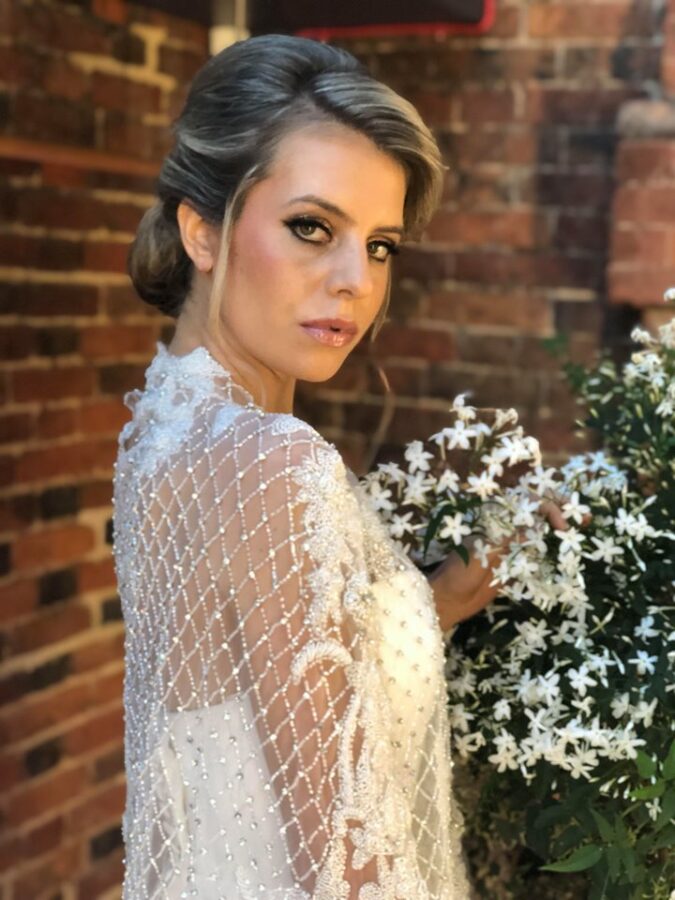 Glowing skin and smokey eyes for bridal model at Chicheley Hall