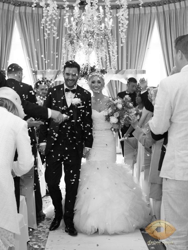 Stunning classic black and white image of beautiful Bride Harriet at her wedding at Saltburn-by-the-Sea