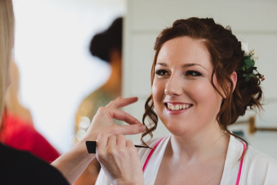 Beautiful bronze bridal makeup