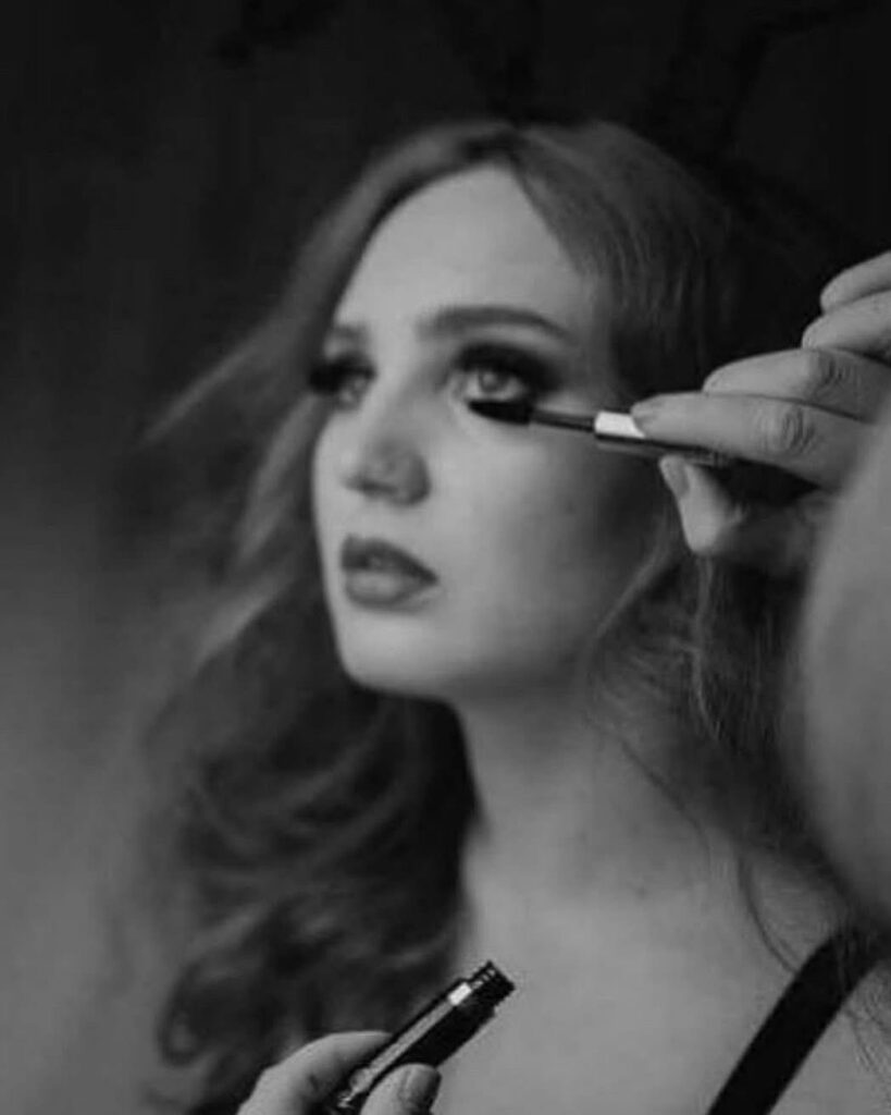 Gemma Clark applying a classic makeup look - North East
